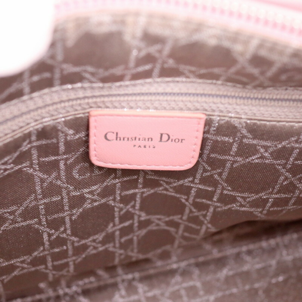 Dior Bag Lambskin Medium Pink Lady Cannage Hardware - Picture 7 of 16